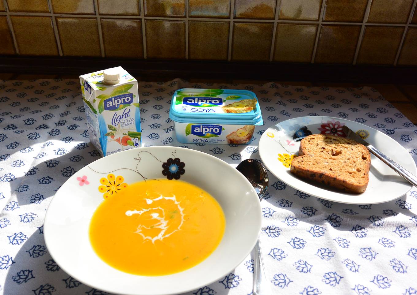 Crema de verduras sin lactosa