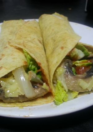 Una foto de Burritos vegetarianos y sanos