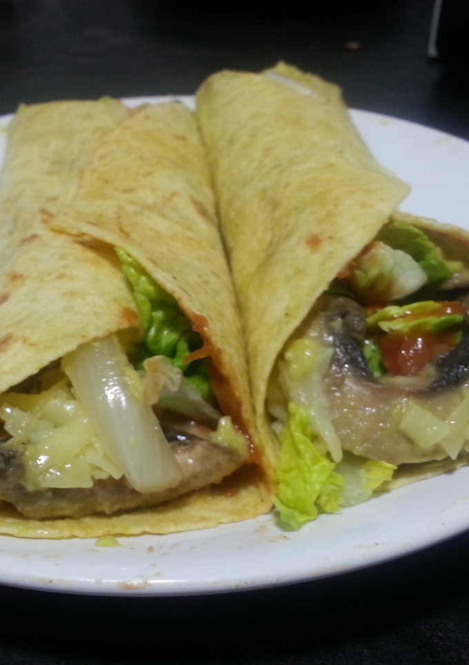Una foto de Burritos vegetarianos y sanos