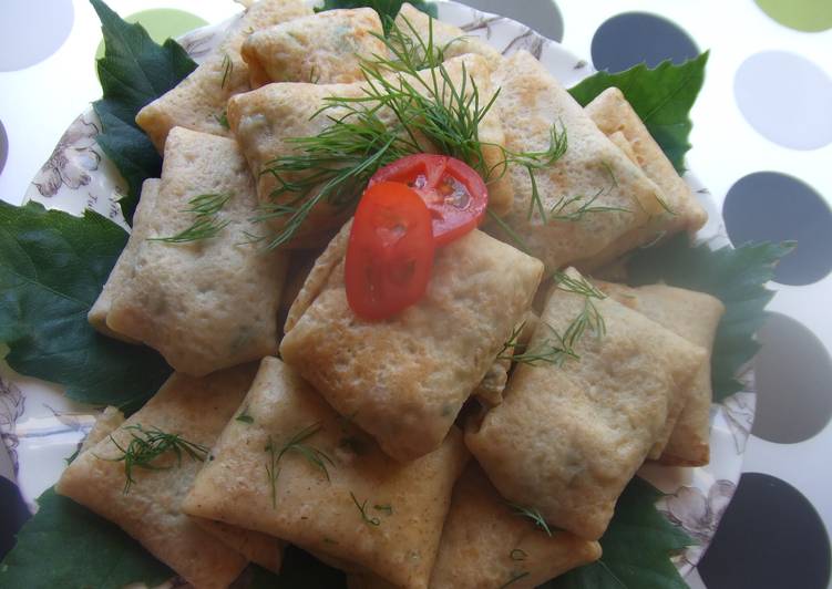 Paquetitos de crêpes rellenos