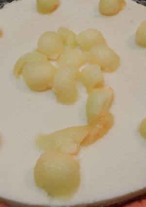 Una foto de Tarta de melón con requesón