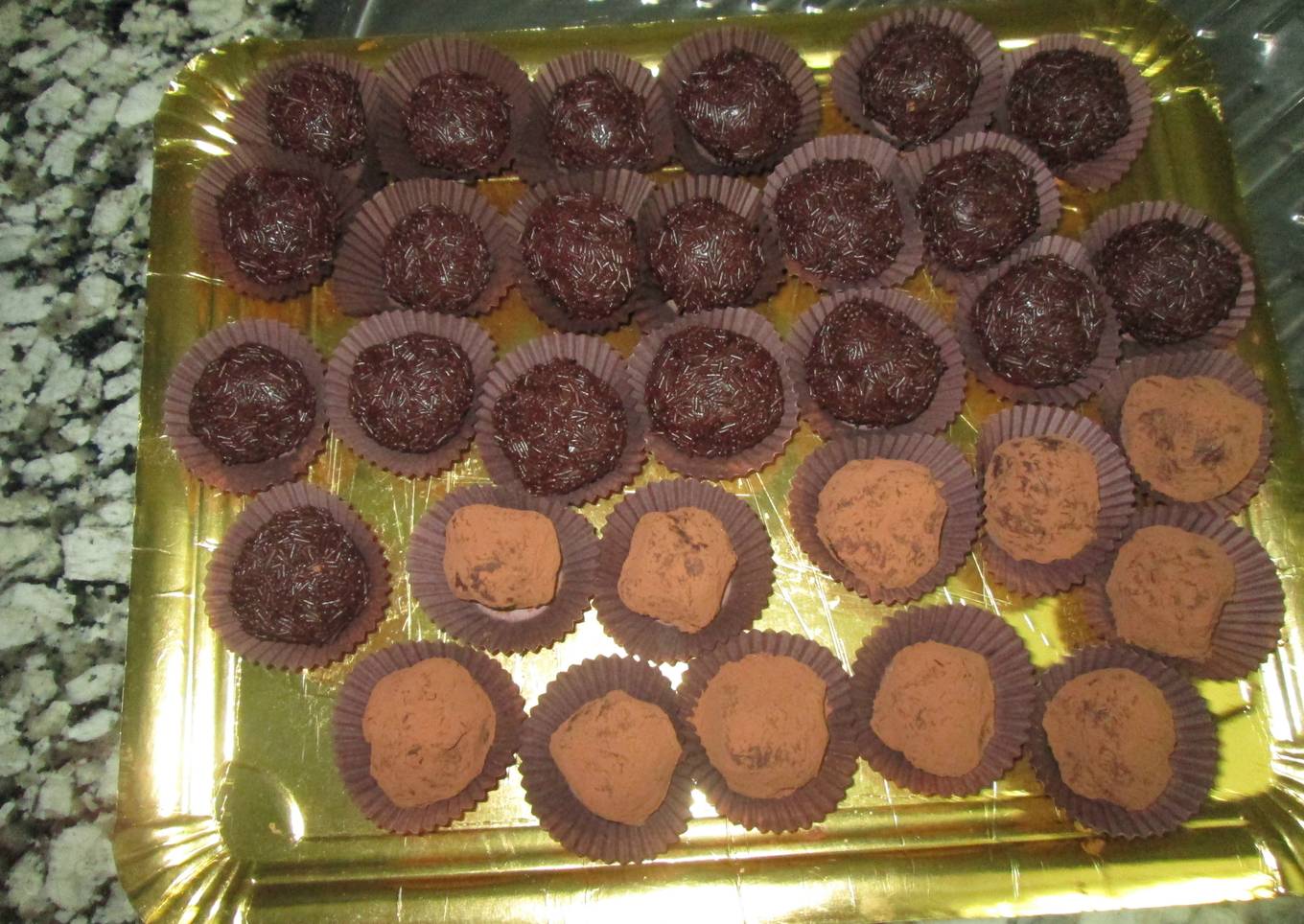 Trufas al brandy caseras