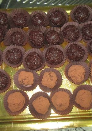 Una foto de Trufas al brandy caseras