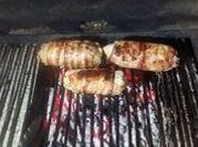 Una foto de chancho a la parrilla