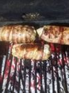 Una foto de Asado a la parrilla de pamplonas de chancho