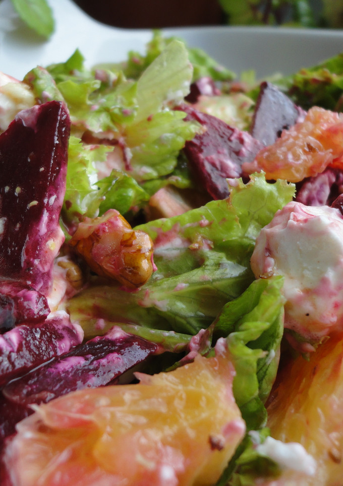 Una foto de Ensalada mediterránea de remolacha