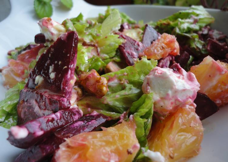 Ensalada mediterránea de remolacha