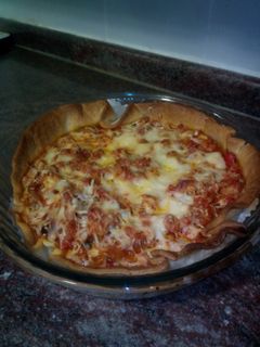 Una foto de Quiche de ratatouille