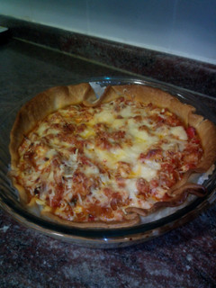 Una foto de Quiche de ratatouille