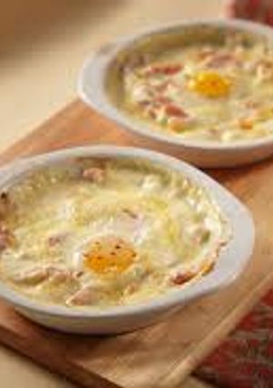 Una foto de Huevos con Jamón & Queso al Horno