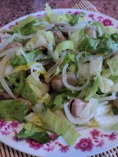 Una foto de Ensalada campera de habas