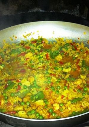 Una foto de Arroz alegumbrado