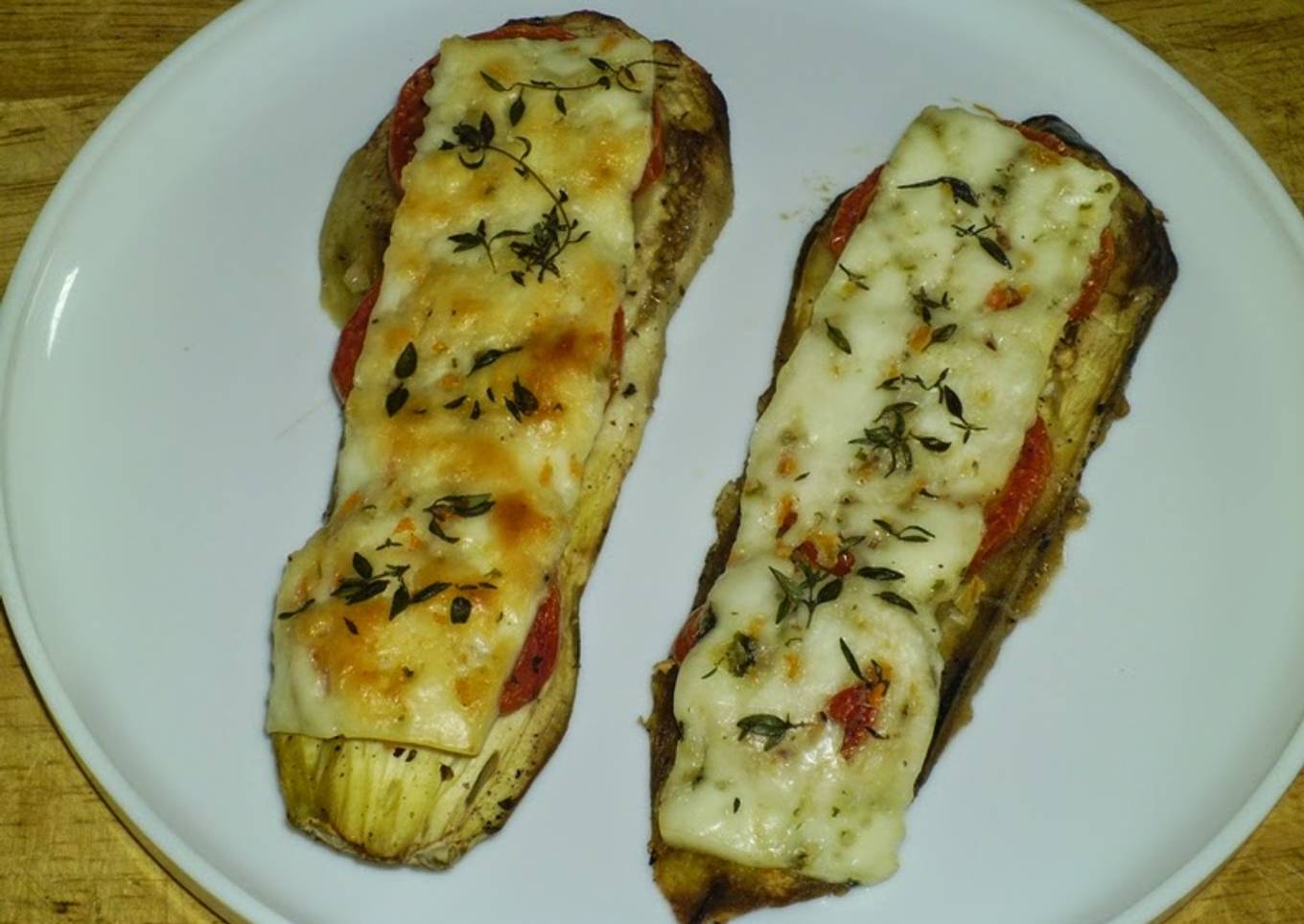 Berenjenas con queso fresco<br />