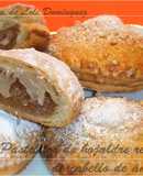 Pastelitos de hojaldre rellenos de cabello de ángel
