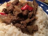 Carne asada marinada