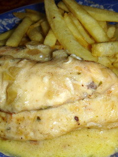 Una foto de Pollo con crema muy fácil