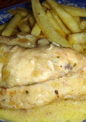 Una foto de Pollo con crema muy fácil