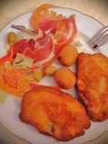Filetes de lomo de cerdo empanado