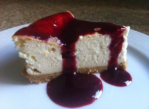 Una foto de New York cheesecake