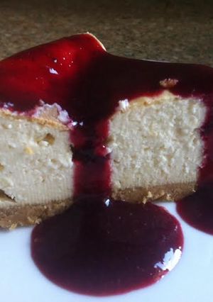 Una foto de New York cheesecake