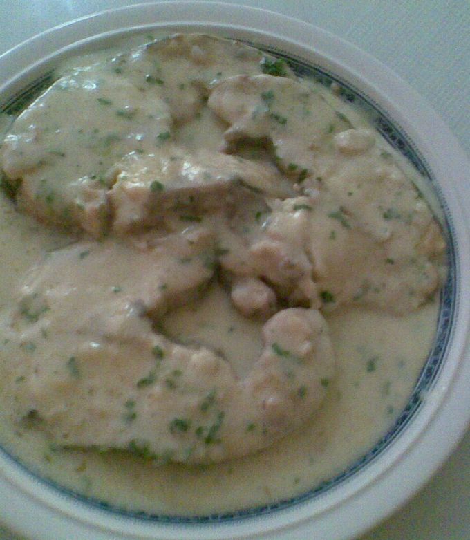 Una foto de Bagre en salsa de leche de coco