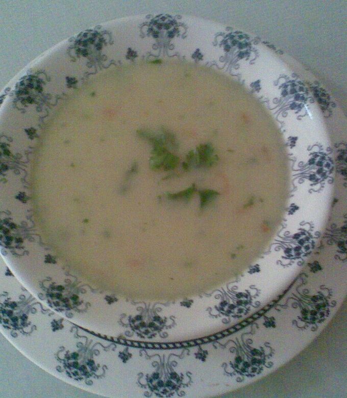 Una foto de Crema de cebolla cabezona