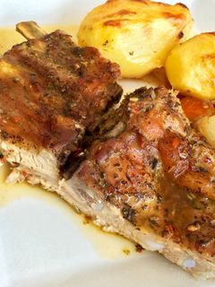 Una foto de Costillas de cerdo al horno