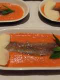 Filetes de sardina con salmorejo