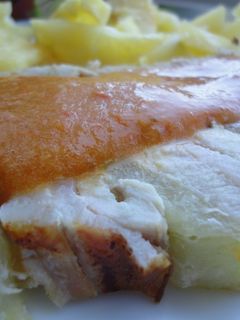Una foto de Lomo relleno de piña y bacon