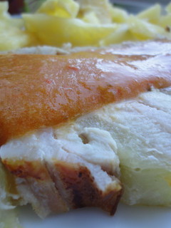 Una foto de Lomo relleno de piña y bacon