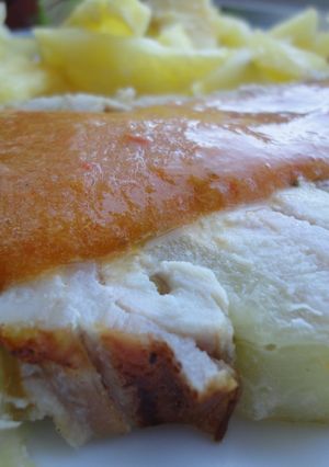 Una foto de Lomo relleno de piña y bacon