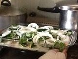 Pollo a la crema con chile poblano