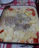 Peceto a la leche con vegetales