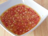 Macedonia de granada con zumo de naranja