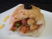 Una foto de lenguado relleno