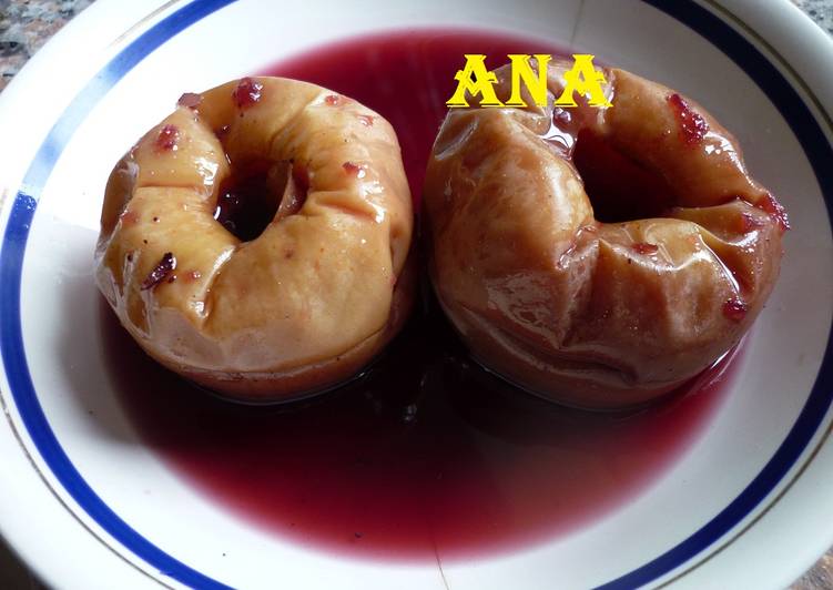 Como hacer manzanas cocidas en microondas