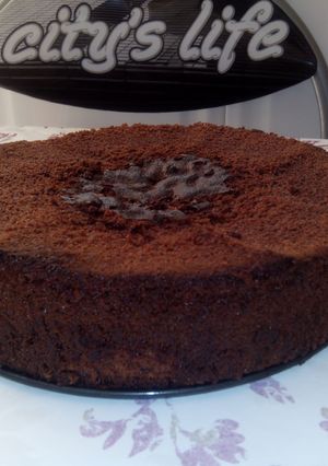 Una foto de Bizcocho de chocolate goloso