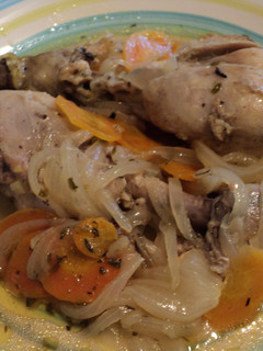 Una foto de Pollo escabechado