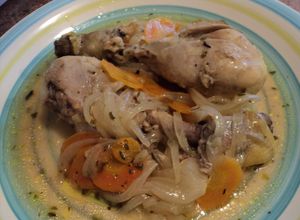 Una foto de Pollo escabechado