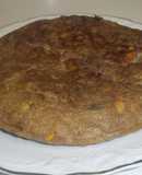 Tortilla de alcachofas y maíz