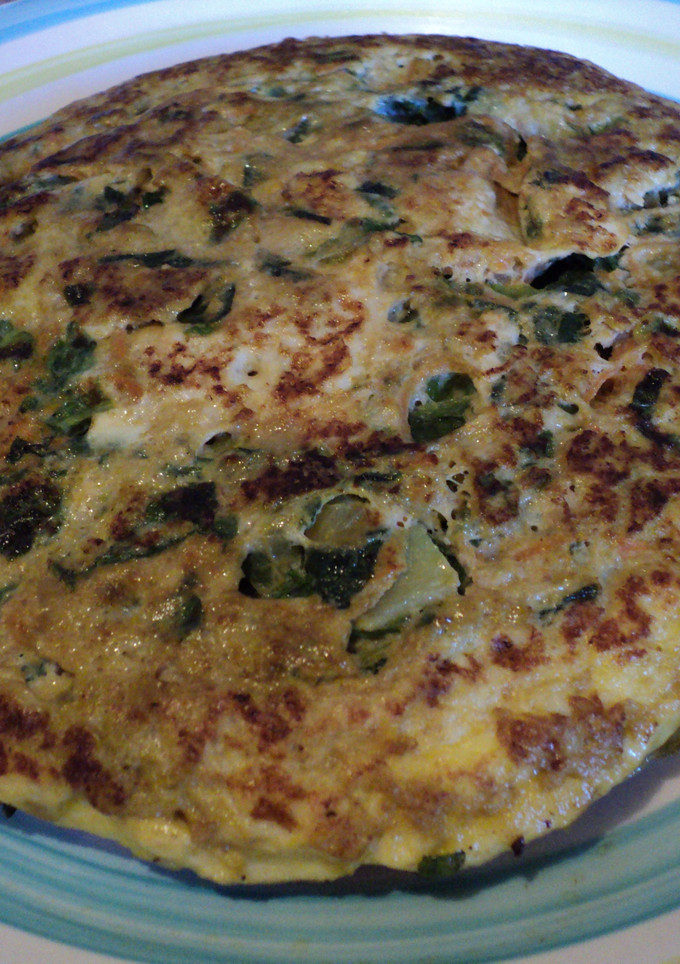 Una foto de Tortilla de lechuga y zanahoria