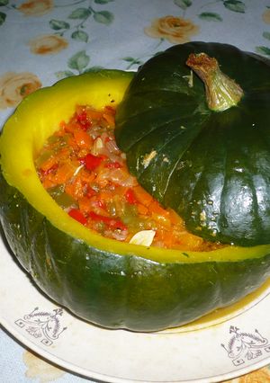 Una foto de Zapallo relleno