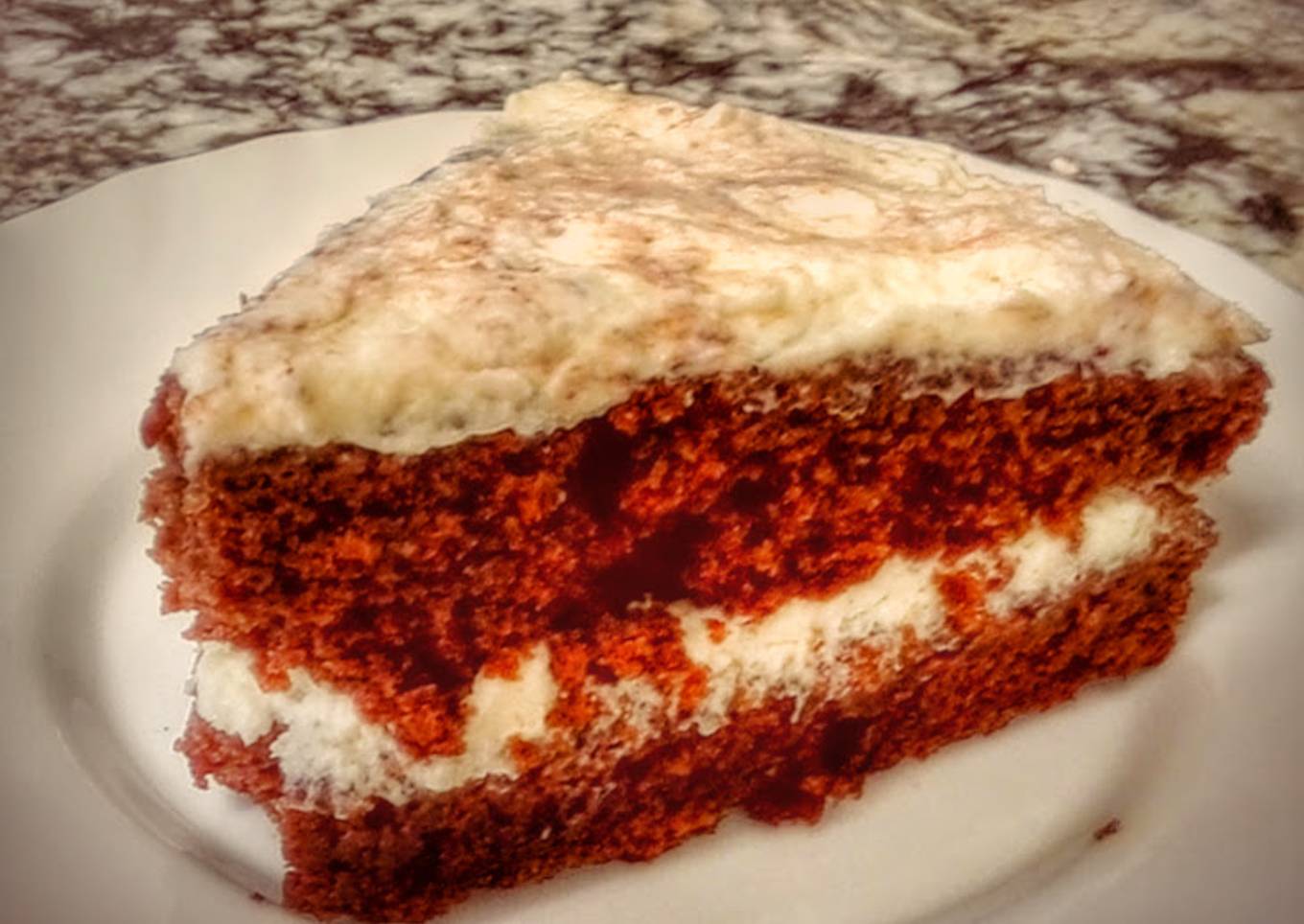 Bizcocho de remolacha con crema de queso