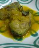 Caballa en escabeche al curry rojo