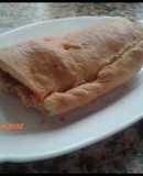 Pan preñao con queso bejes de Tresviso y chorizo de Potes