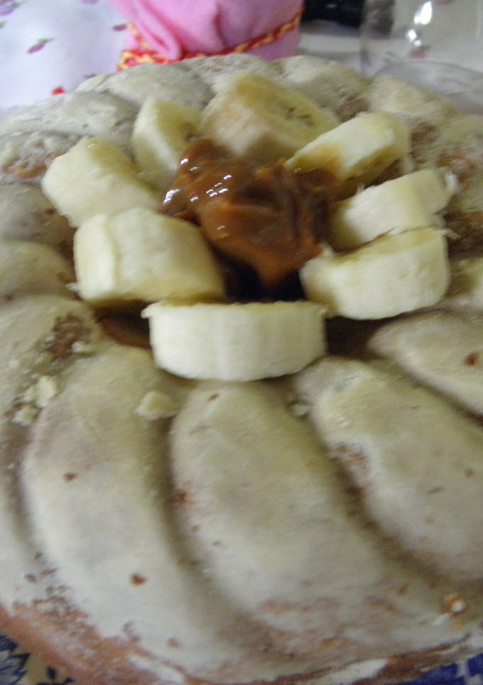 Una foto de Budín de banana y dulce de leche para la hora del té