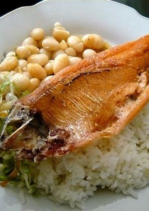Una foto de Truchas con patatas y mahonesa
