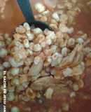 Pozole rojo con pollo