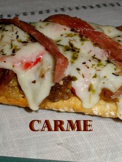 Una foto de Pizzapan de escalibada con anchoas