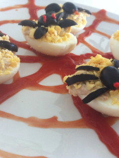 Una foto de Huevos arañas de Halloween